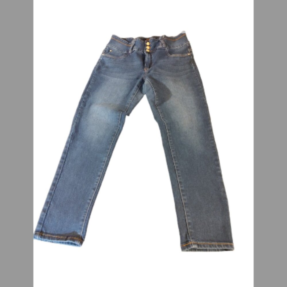 Bella High Rise Stretch Skinny Jeans Blue Juniors 15 / 32